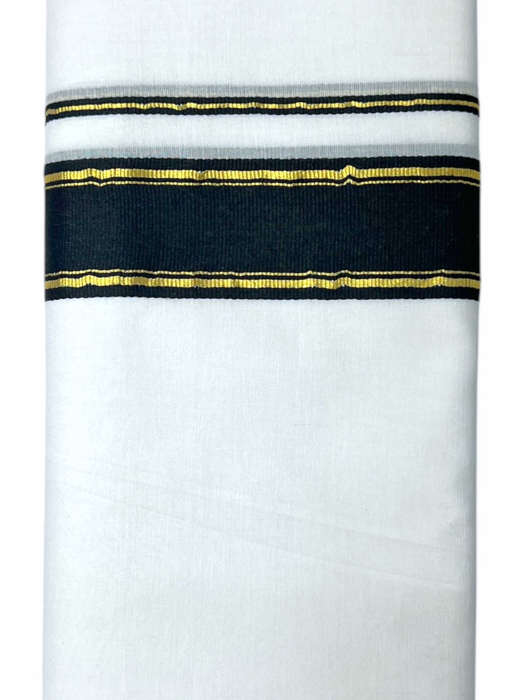 Pure White Cotton Men's Double Dhoti