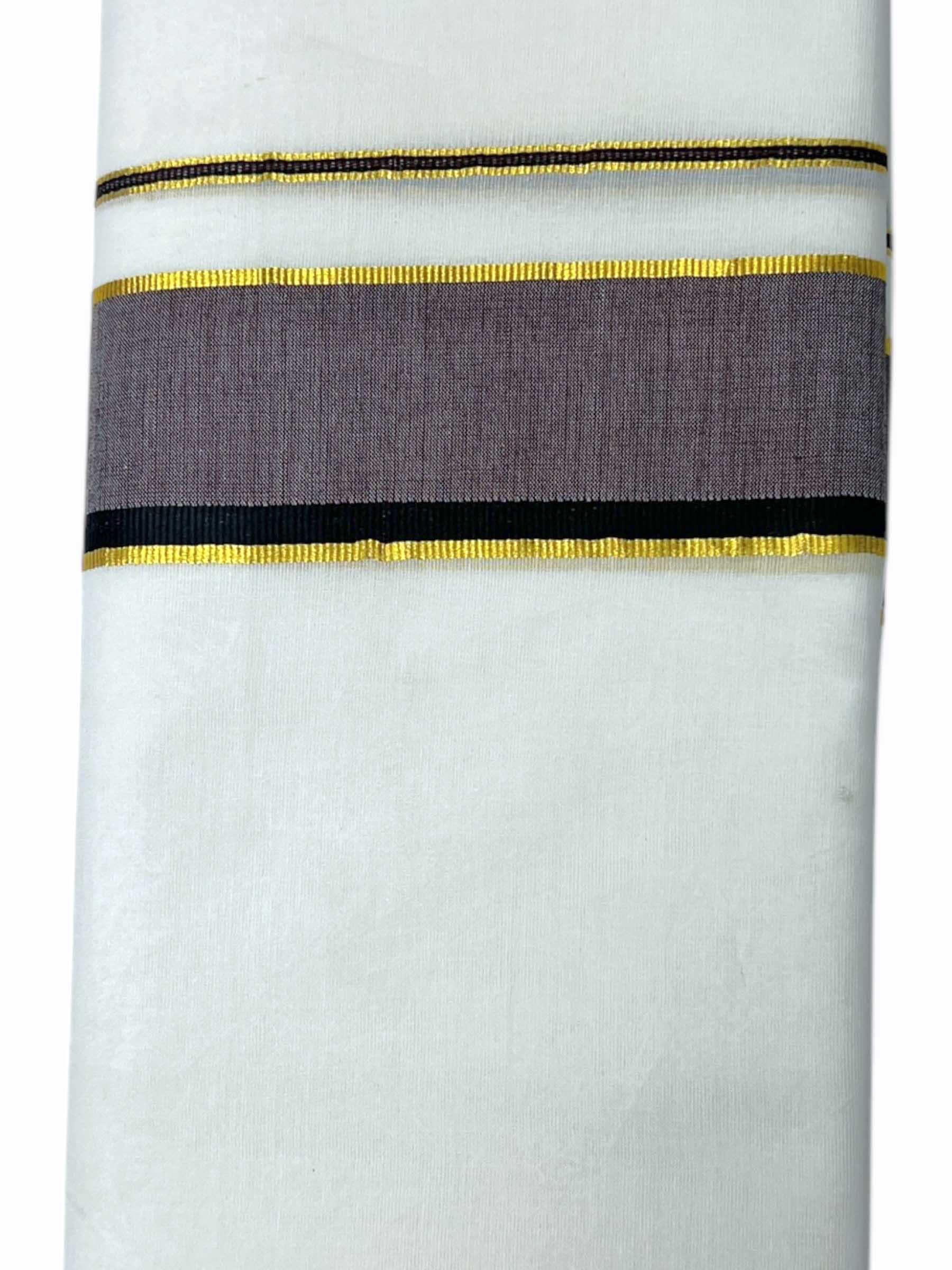 Pure White Cotton Men's Double Dhoti