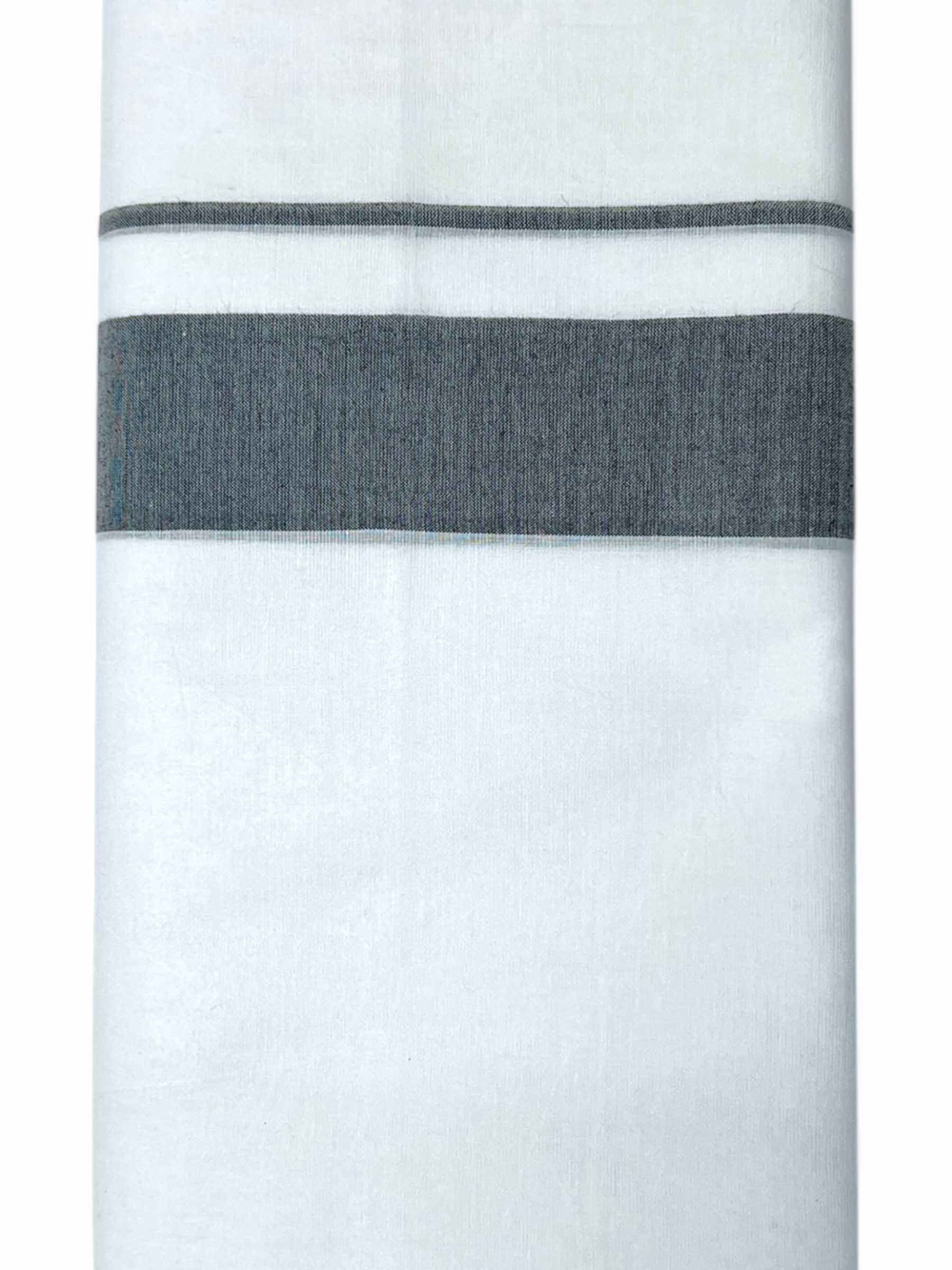Pure White Cotton Men's Double Dhoti