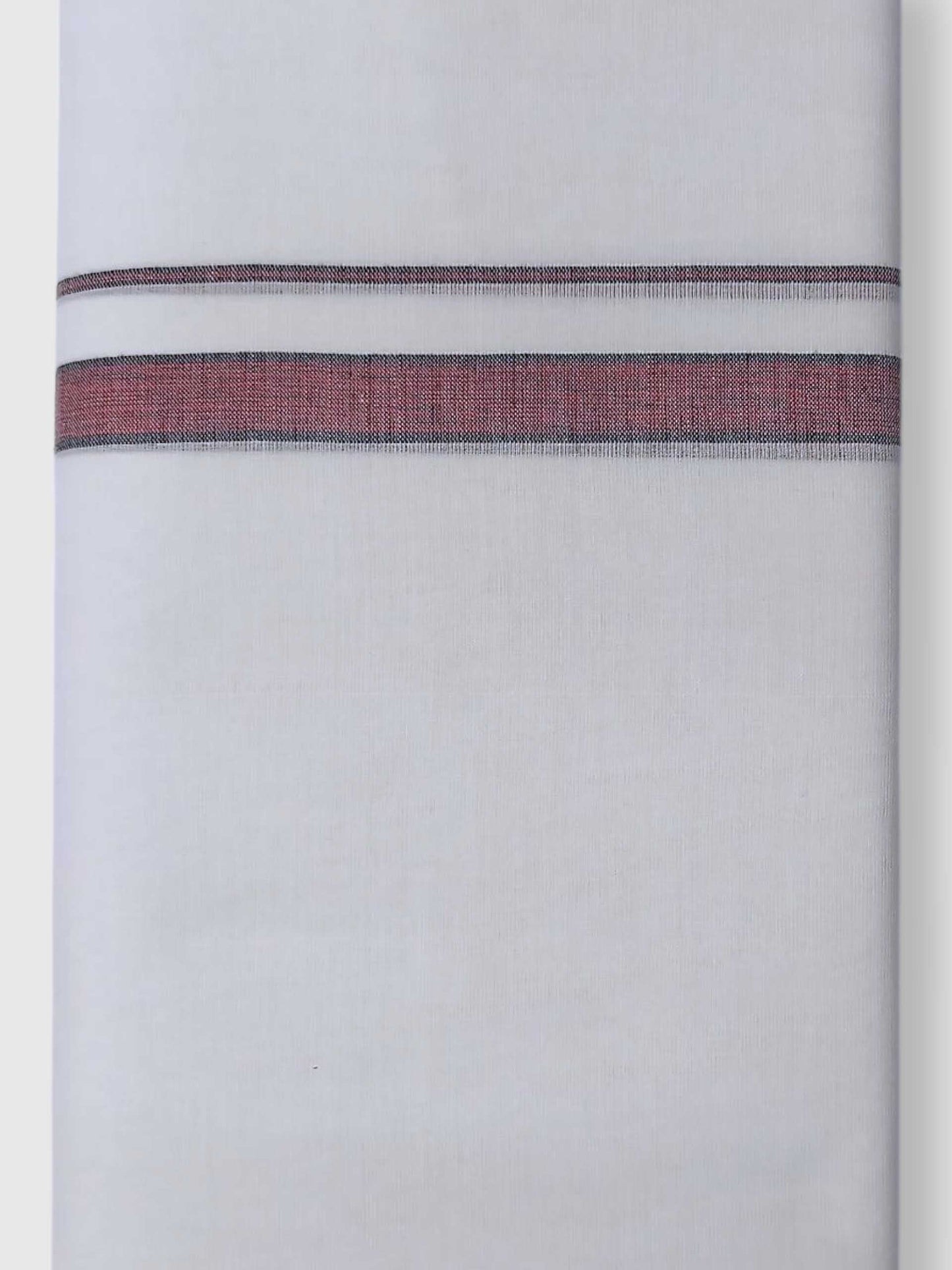 Pure White Cotton Men's Double Dhoti