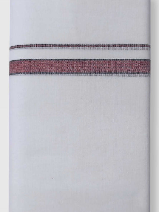 Pure White Cotton Men's Double Dhoti