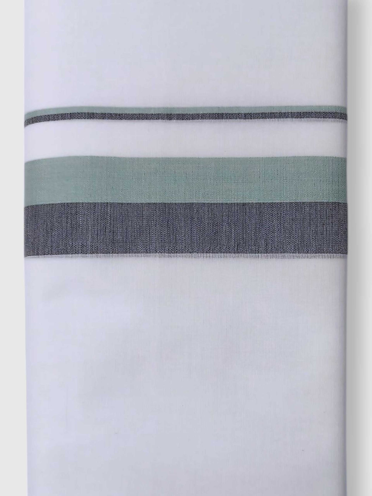 Pure White Cotton Men's Double Dhoti