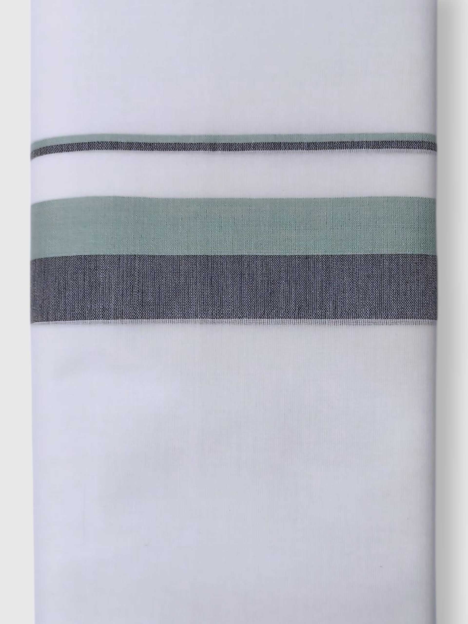 Pure White Cotton Men's Double Dhoti