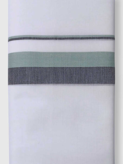 Pure White Cotton Men's Double Dhoti