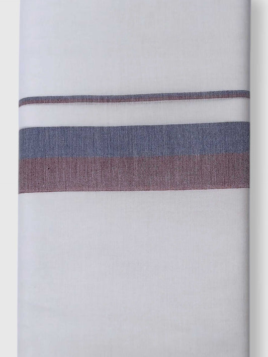 Pure White Cotton Men's Double Dhoti