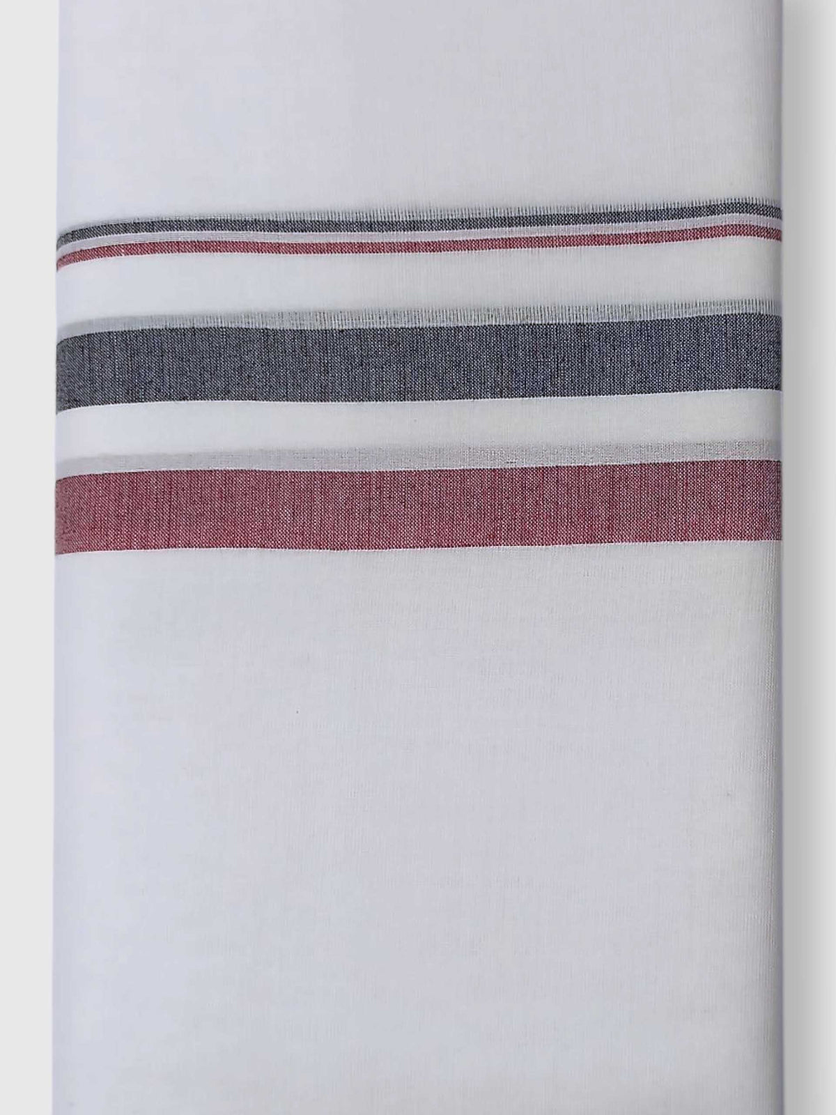 Pure White Cotton Men's Double Dhoti