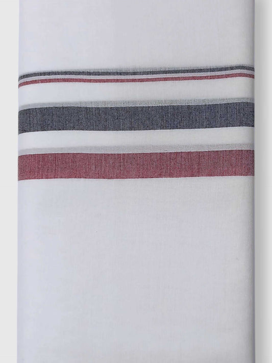 Pure White Cotton Men's Double Dhoti