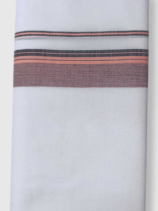 Pure White Cotton Men's Double Dhoti