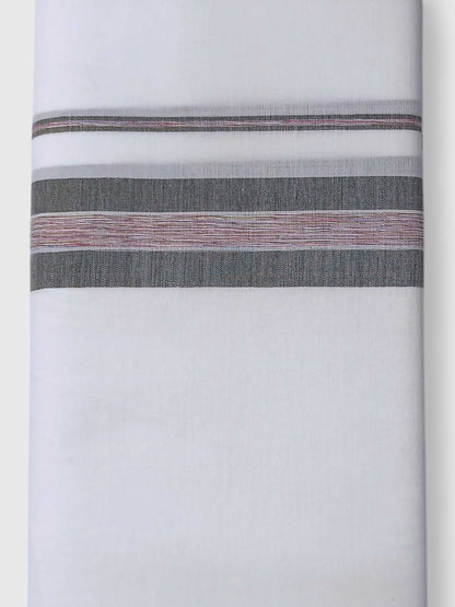 Pure White Cotton Men's Double Dhoti