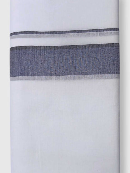 Pure White Cotton Men's Double Dhoti