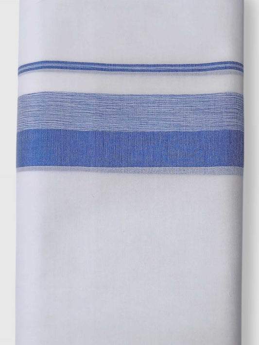 Pure White Cotton Men's Double Dhoti