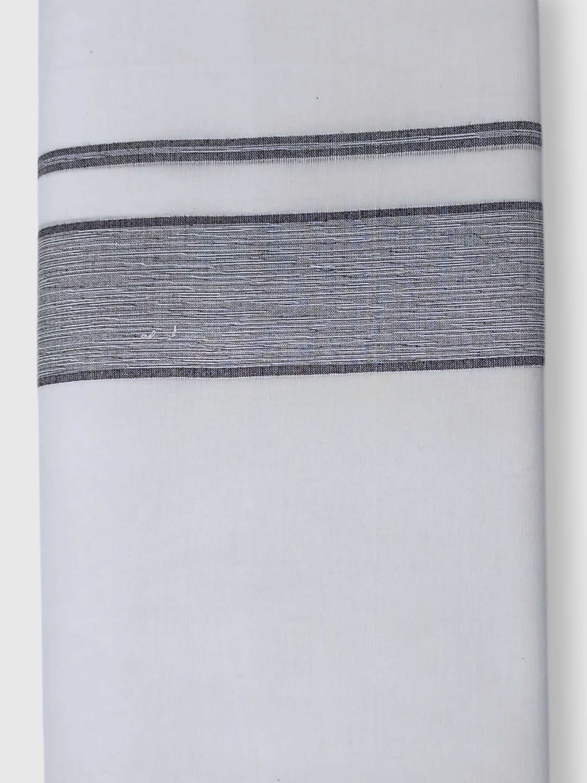 Pure White Cotton Men's Double Dhoti