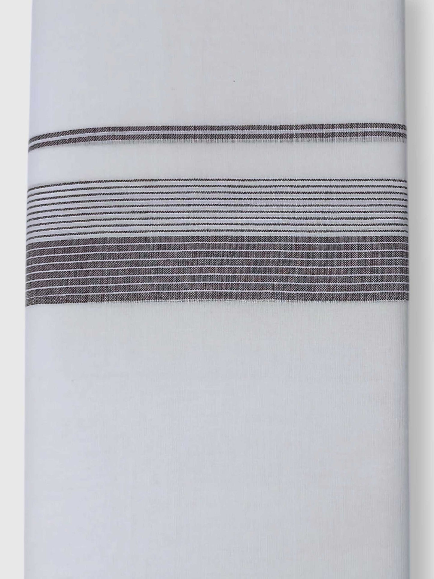 Pure White Cotton Men's Double Dhoti