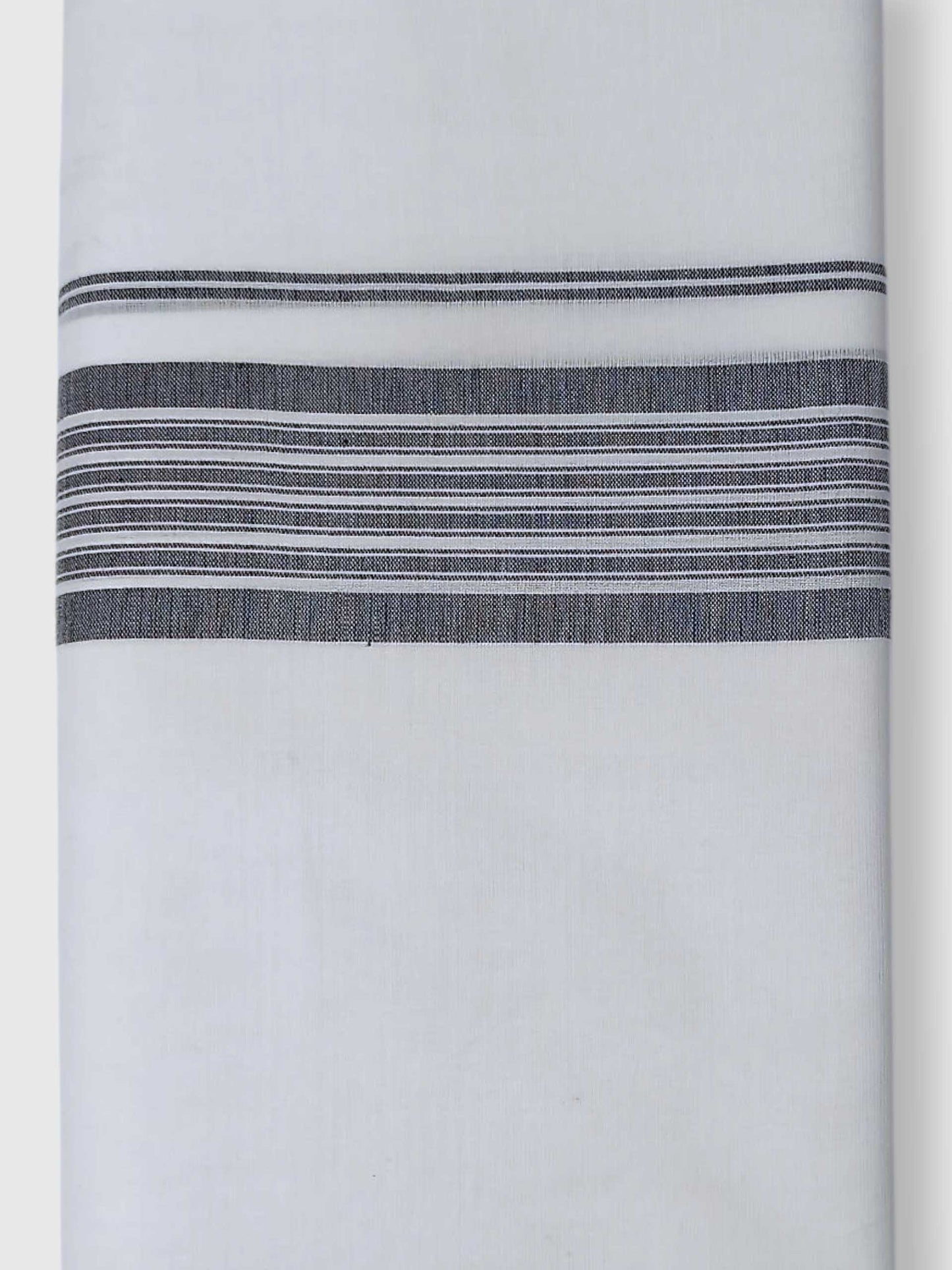 Pure White Cotton Men's Double Dhoti