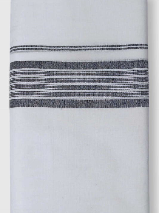 Pure White Cotton Men's Double Dhoti