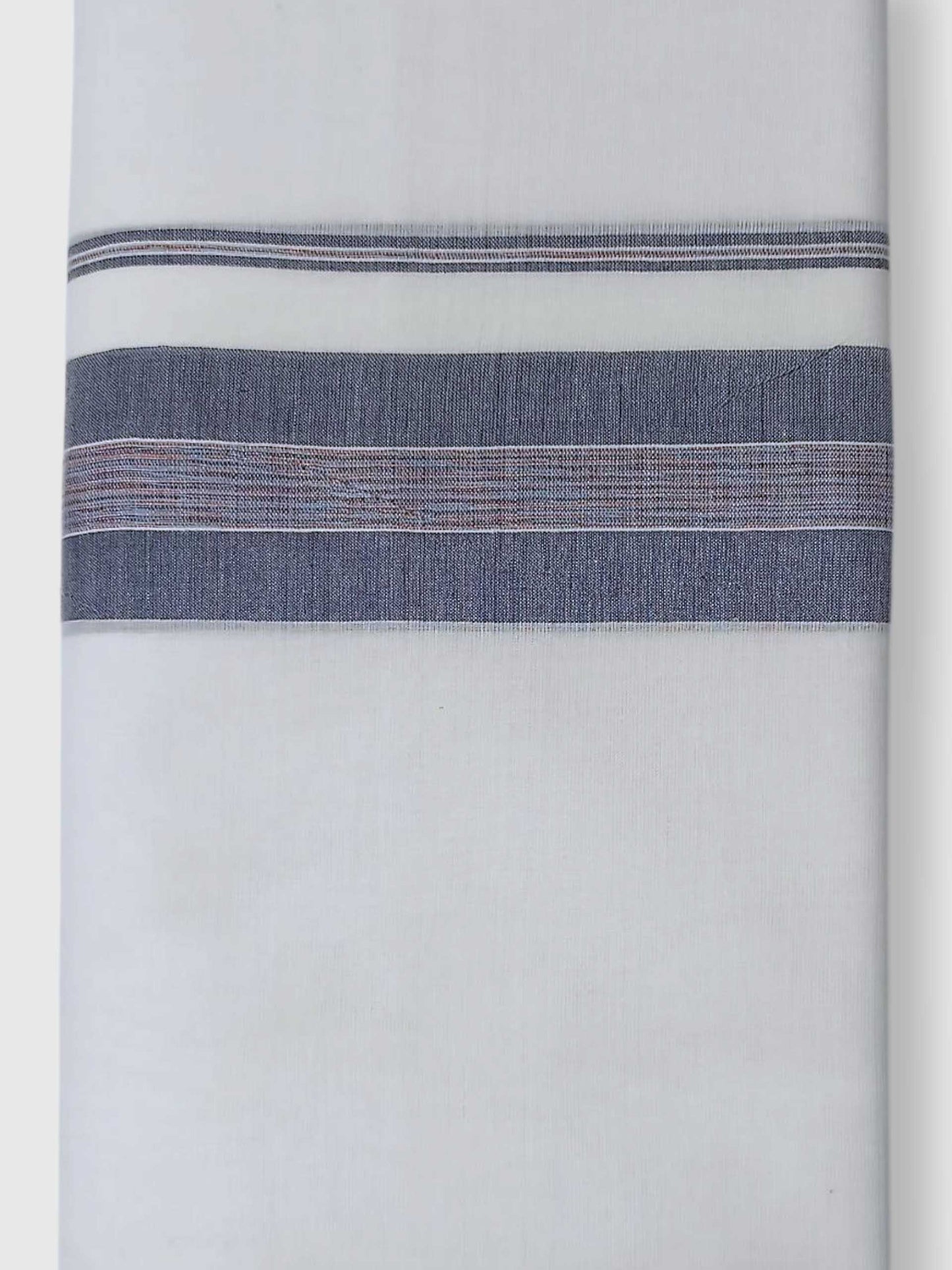 Pure White Cotton Men's Double Dhoti