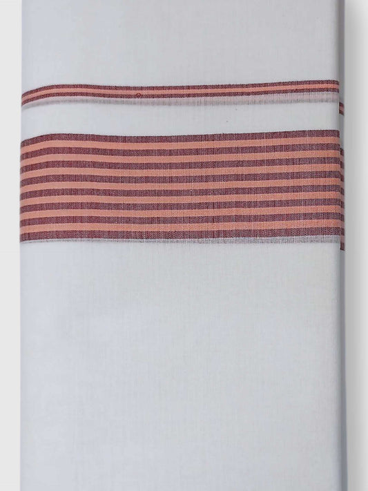 Pure White Cotton Men's Double Dhoti