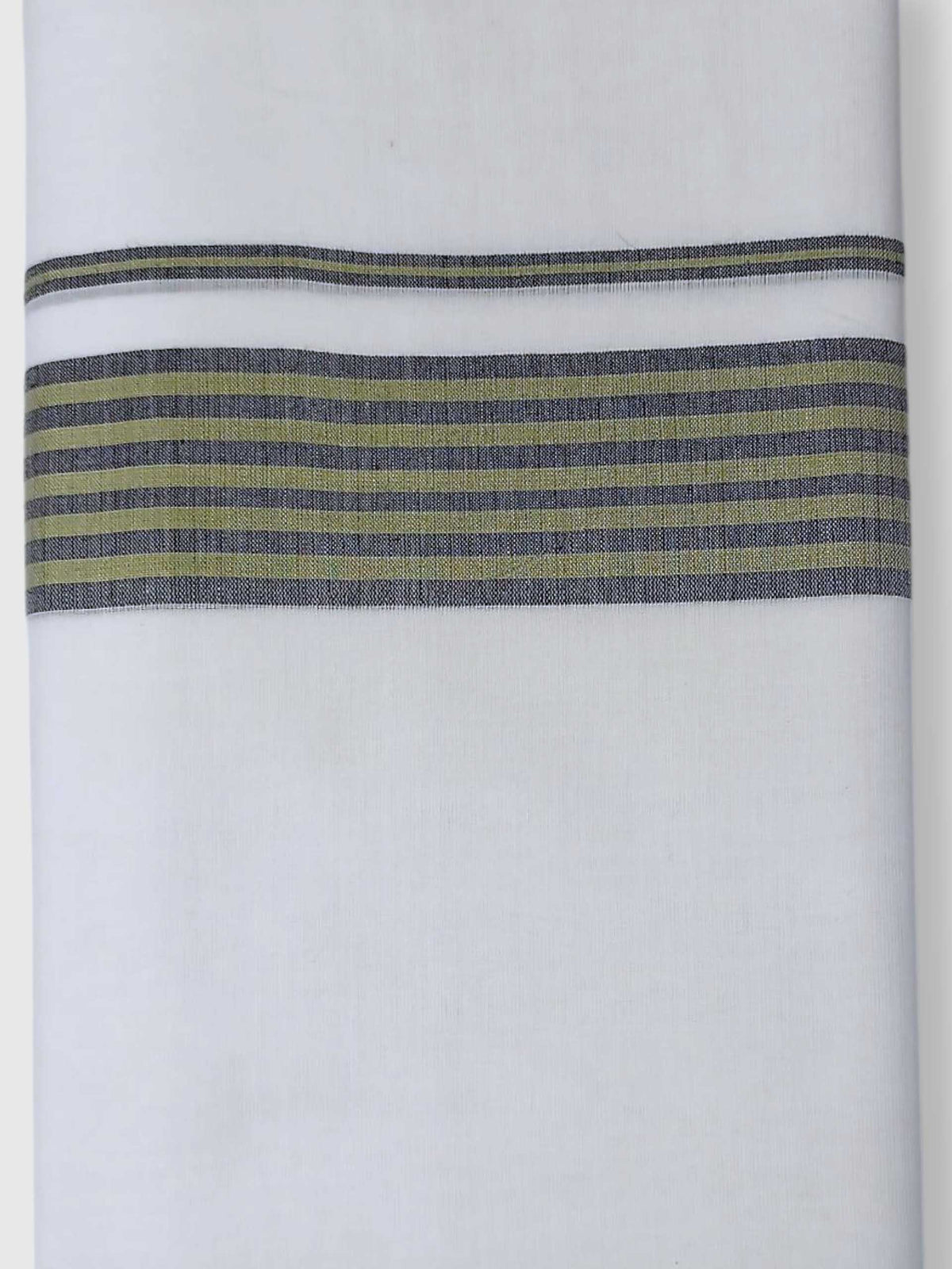 Pure White Cotton Men's Double Dhoti