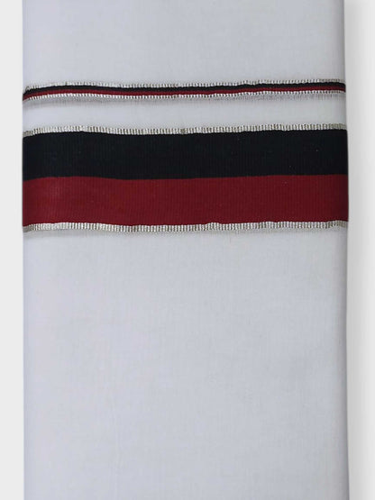 Pure White Cotton Men's Double Dhoti