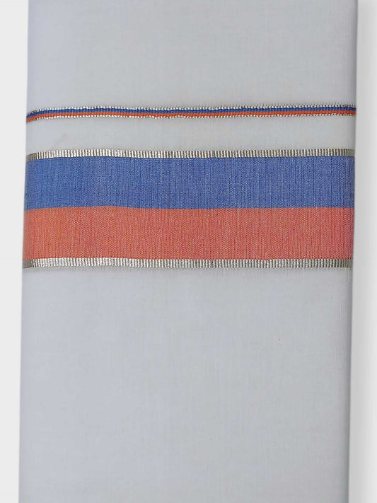 Pure White Cotton Men's Double Dhoti