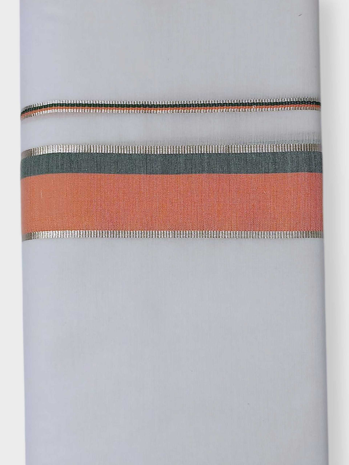 Pure White Cotton Men's Double Dhoti
