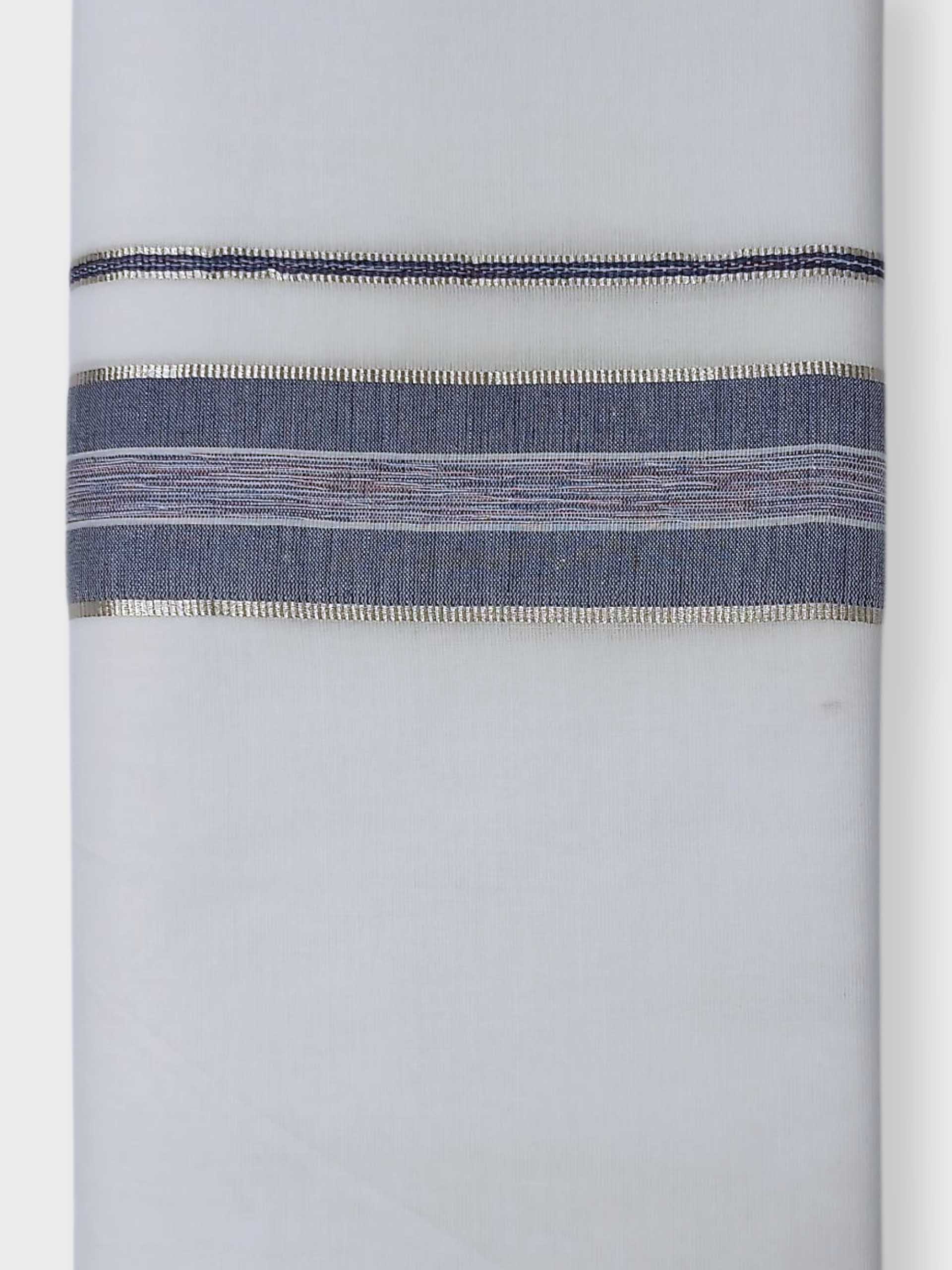 Pure White Cotton Men's Double Dhoti