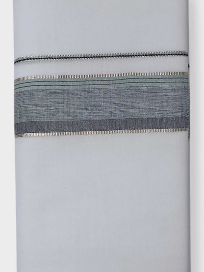 Pure White Cotton Men's Double Dhoti