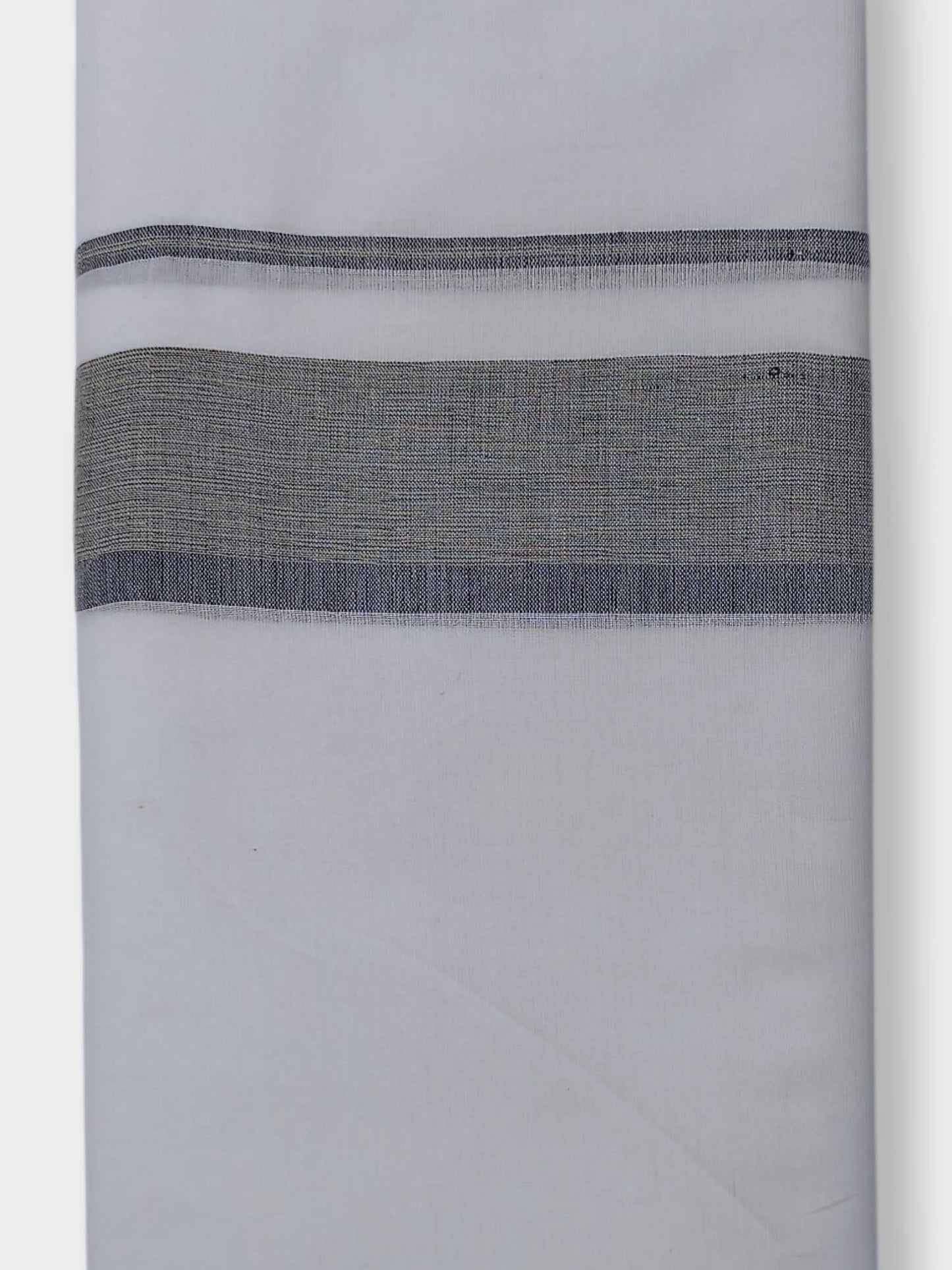 Pure White Cotton Men's Double Dhoti