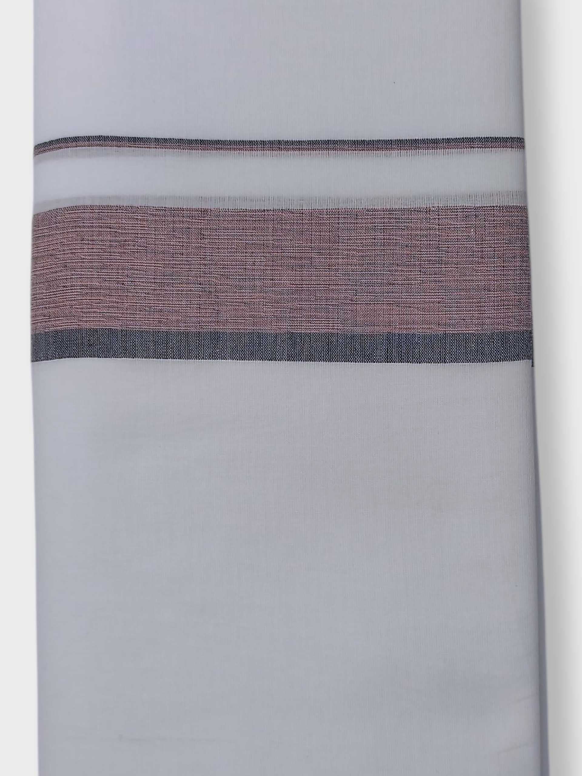 Pure White Cotton Men's Double Dhoti