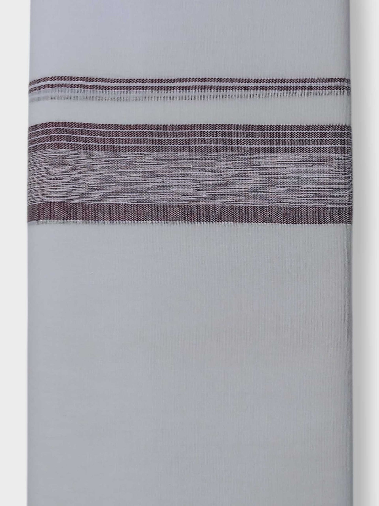 Pure White Cotton Men's Double Dhoti