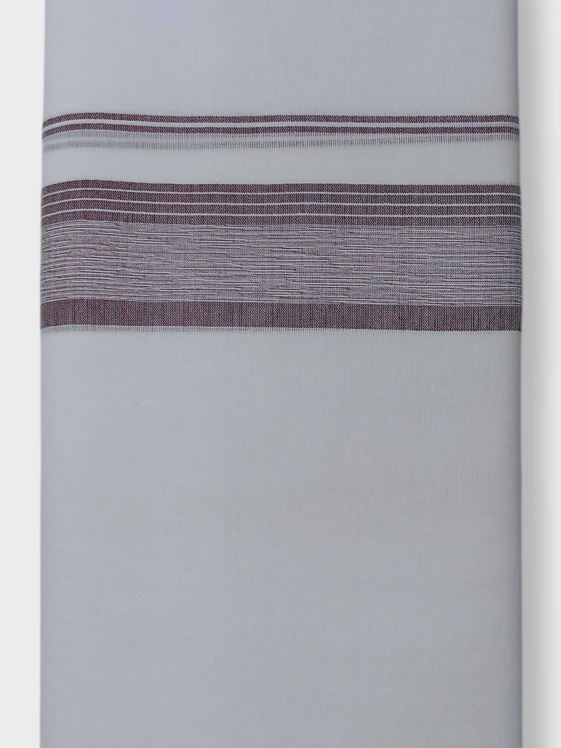 Pure White Cotton Men's Double Dhoti