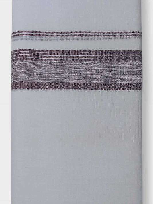 Pure White Cotton Men's Double Dhoti