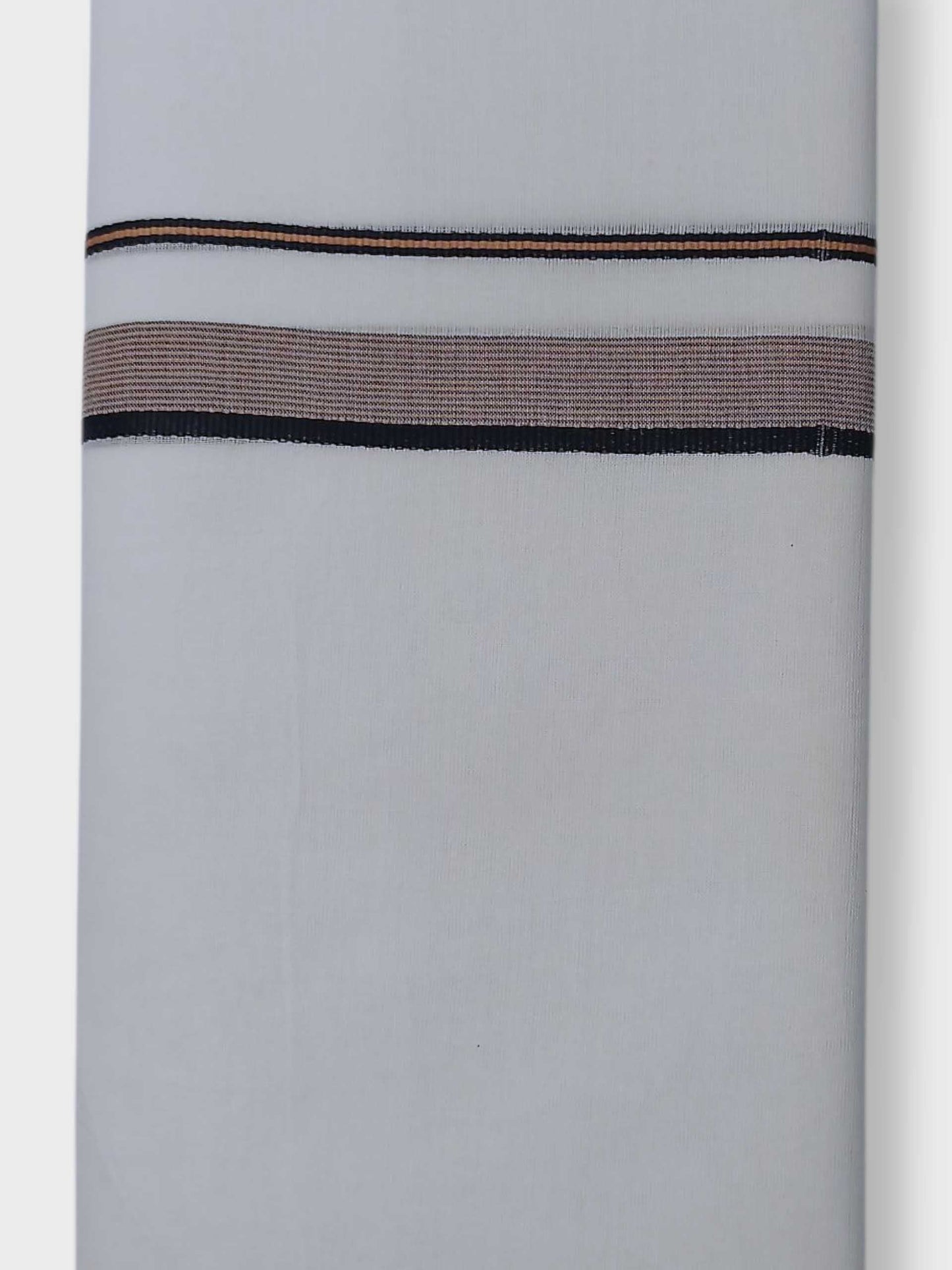 Pure White Cotton Men's Double Dhoti