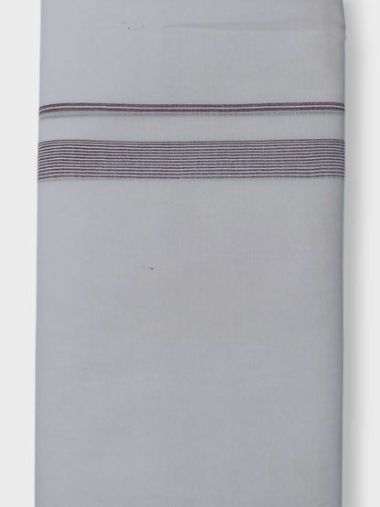 Pure White Cotton Men's Double Dhoti
