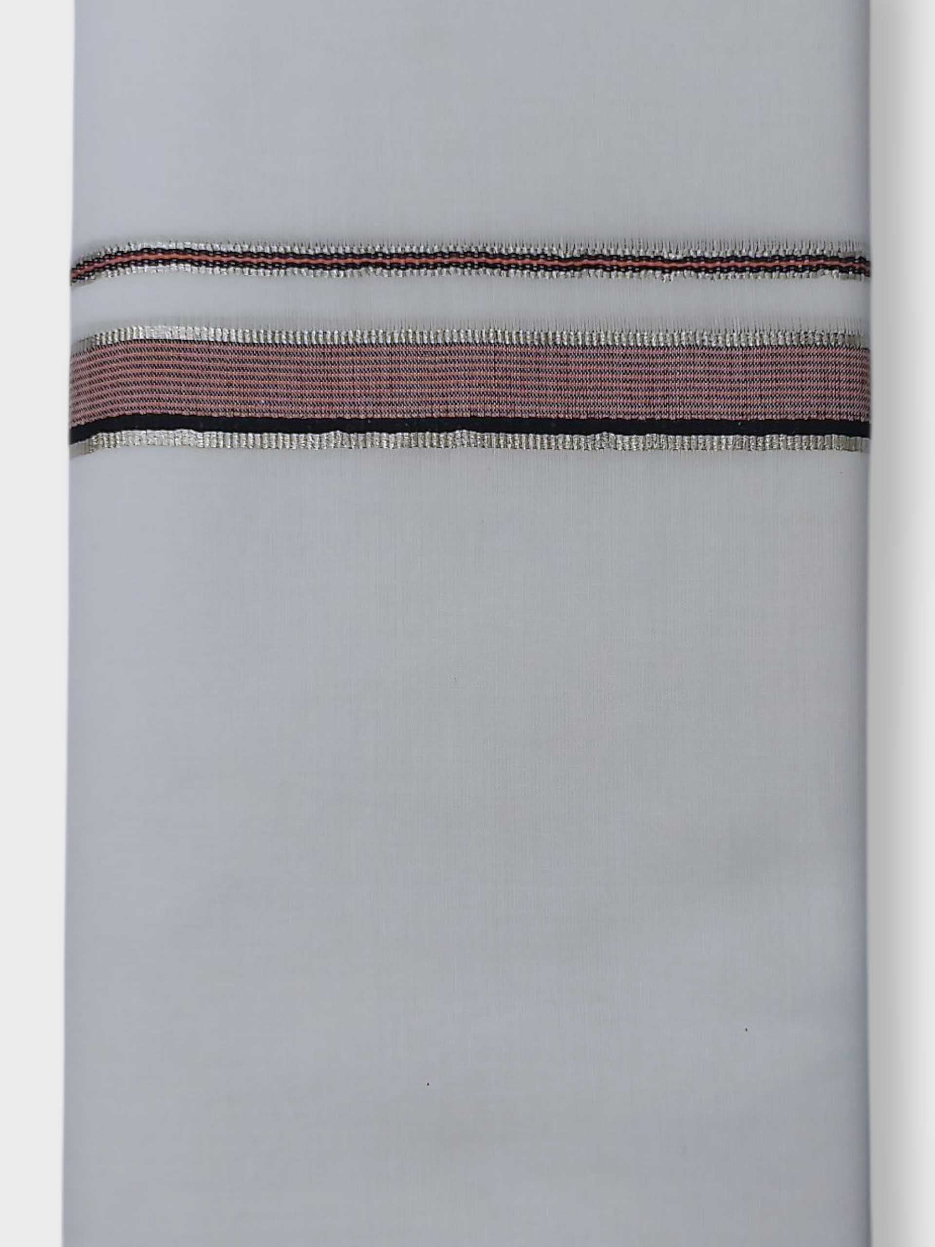 Pure White Cotton Men's Double Dhoti