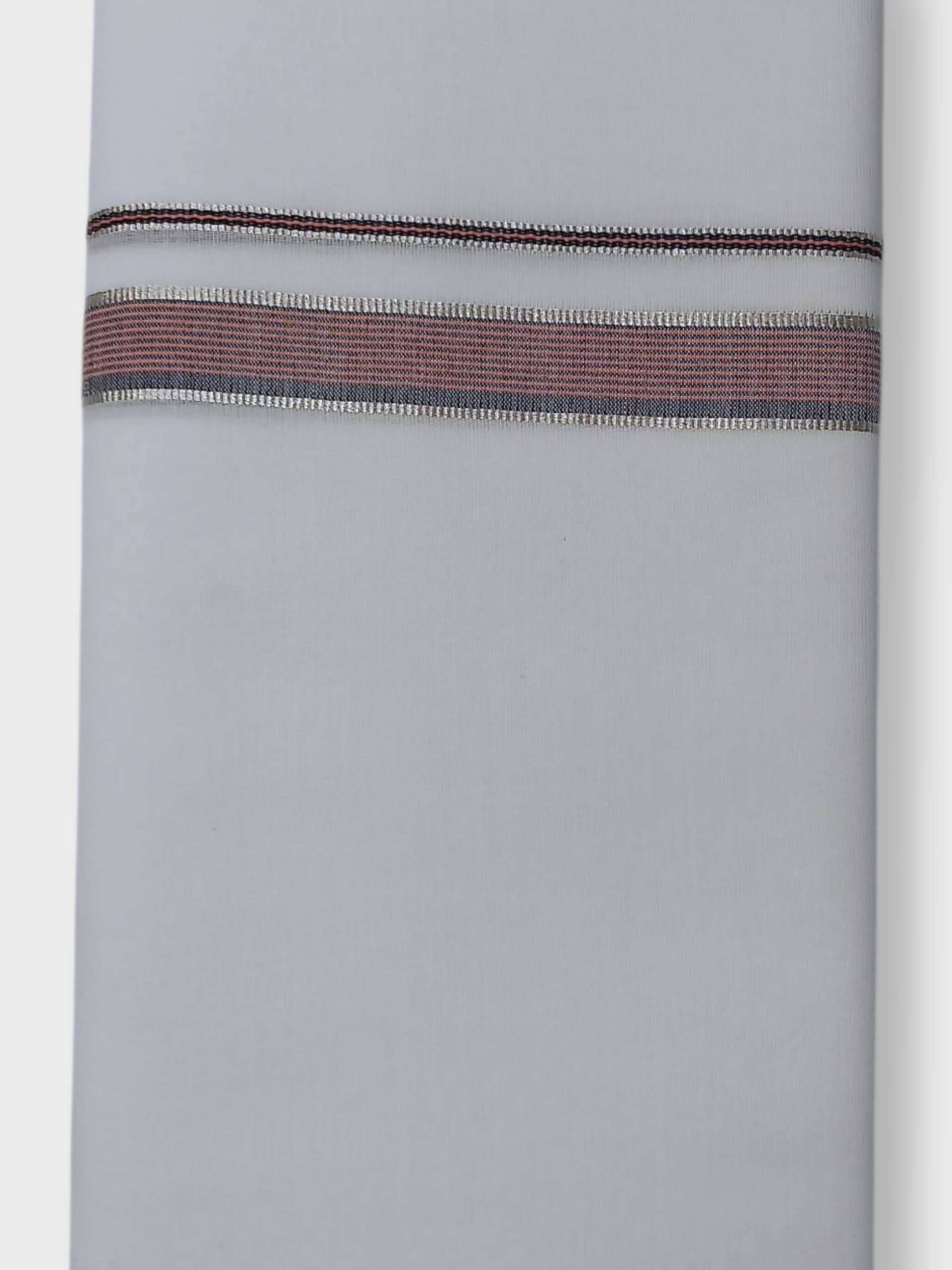 Pure White Cotton Men's Double Dhoti