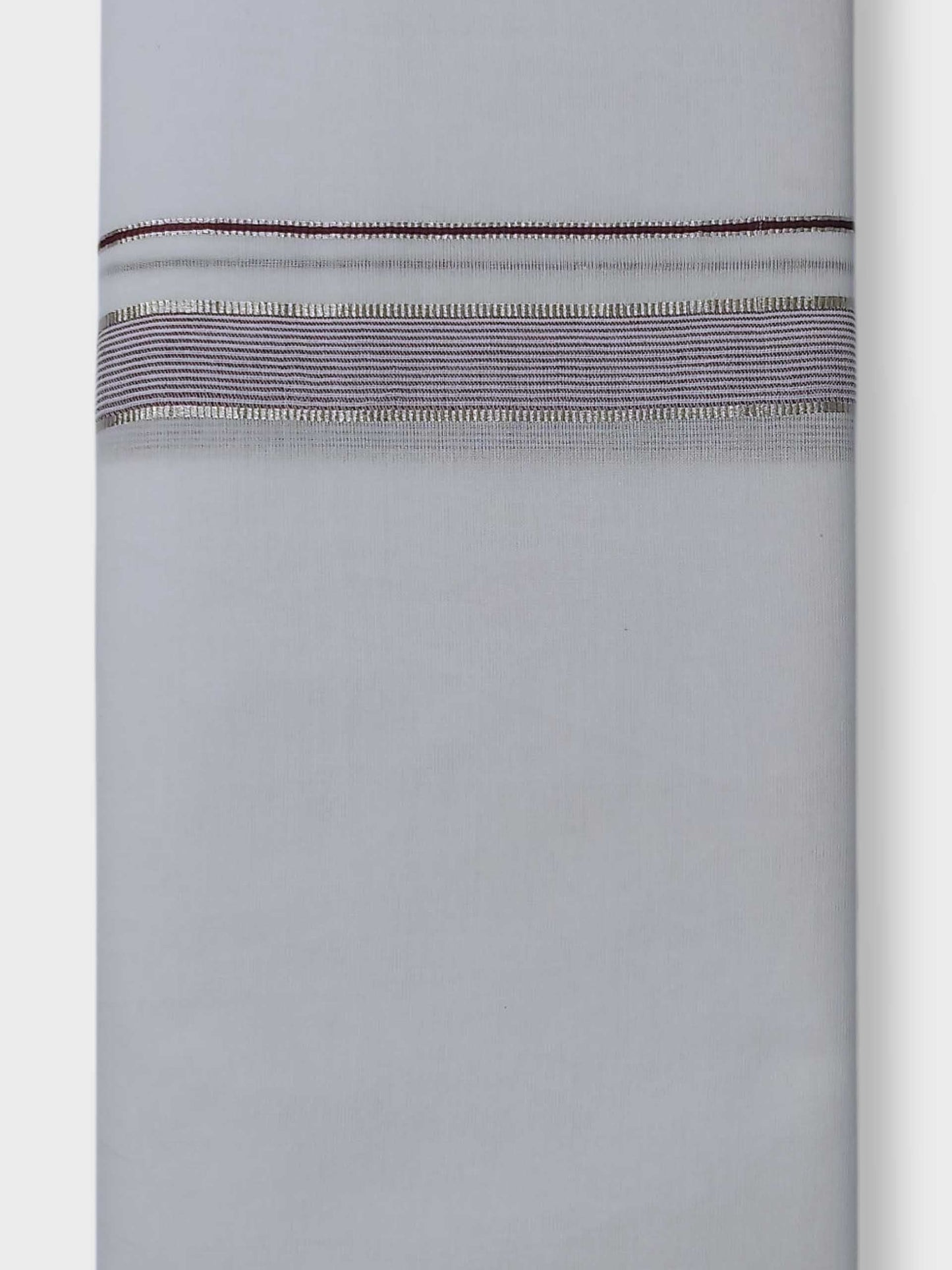 Pure White Cotton Men's Double Dhoti