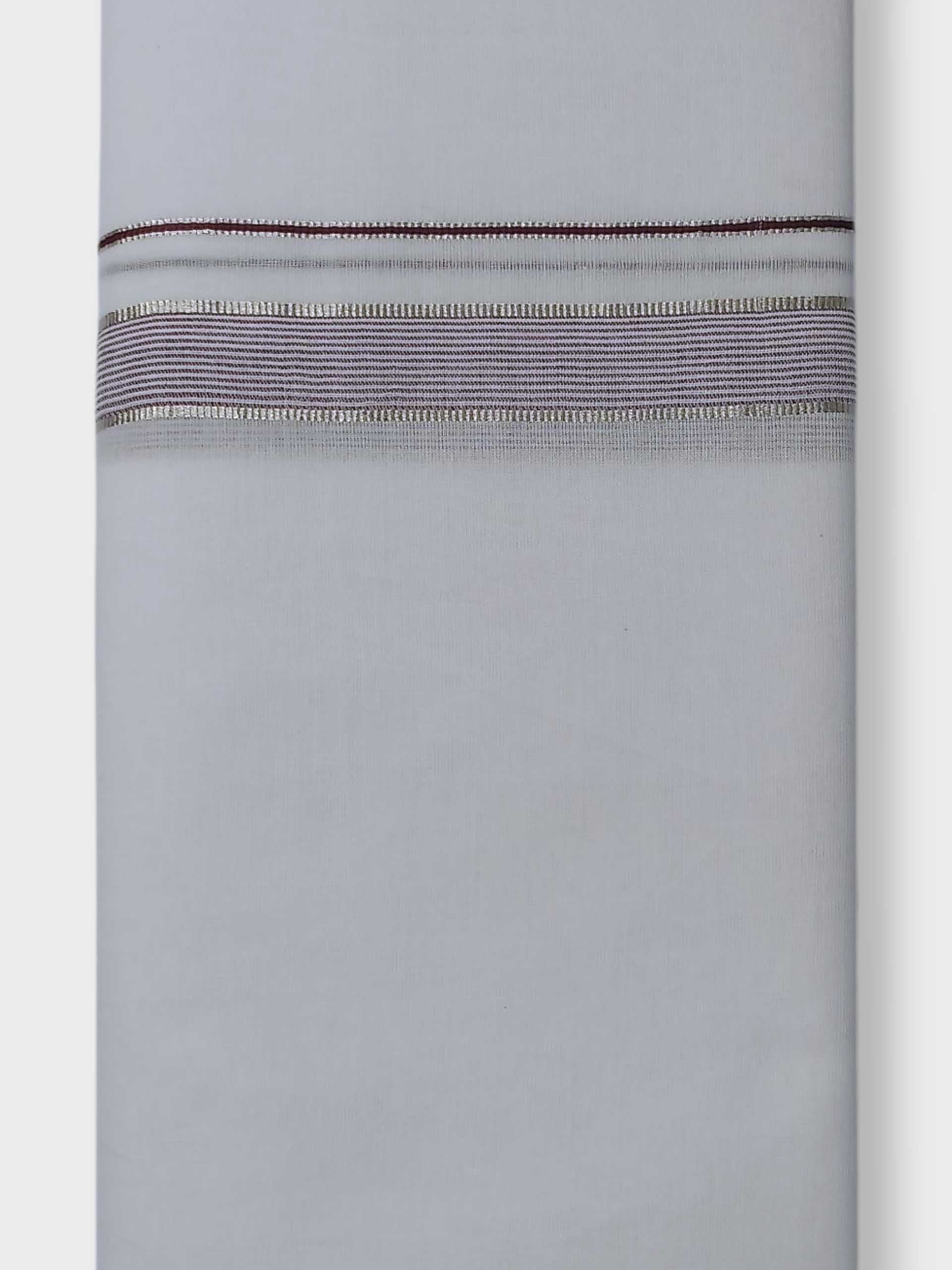 Pure White Cotton Men's Double Dhoti