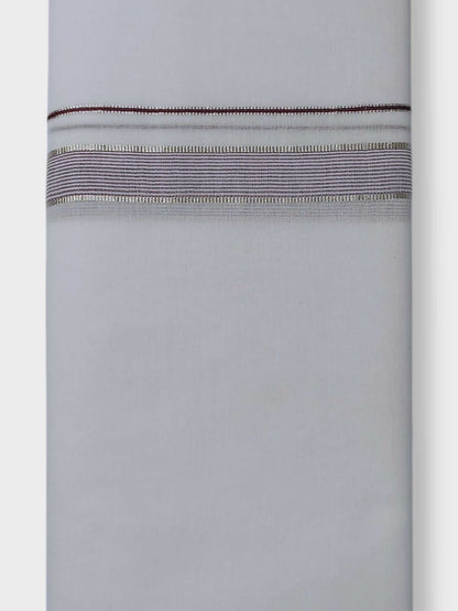 Pure White Cotton Men's Double Dhoti