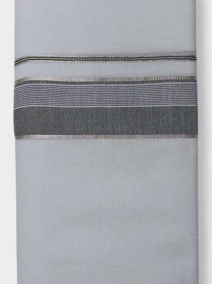 Pure White Cotton Men's Double Dhoti