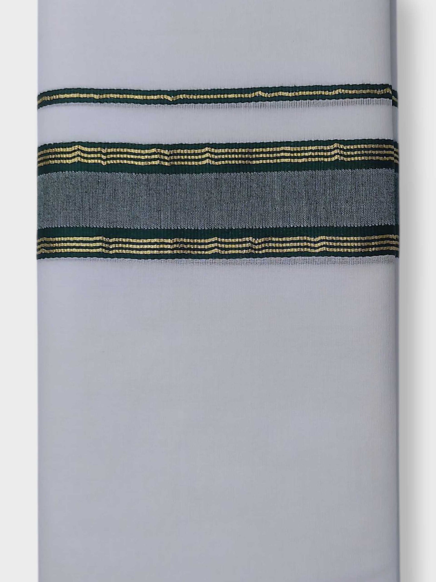 Pure White Cotton Men's Double Dhoti