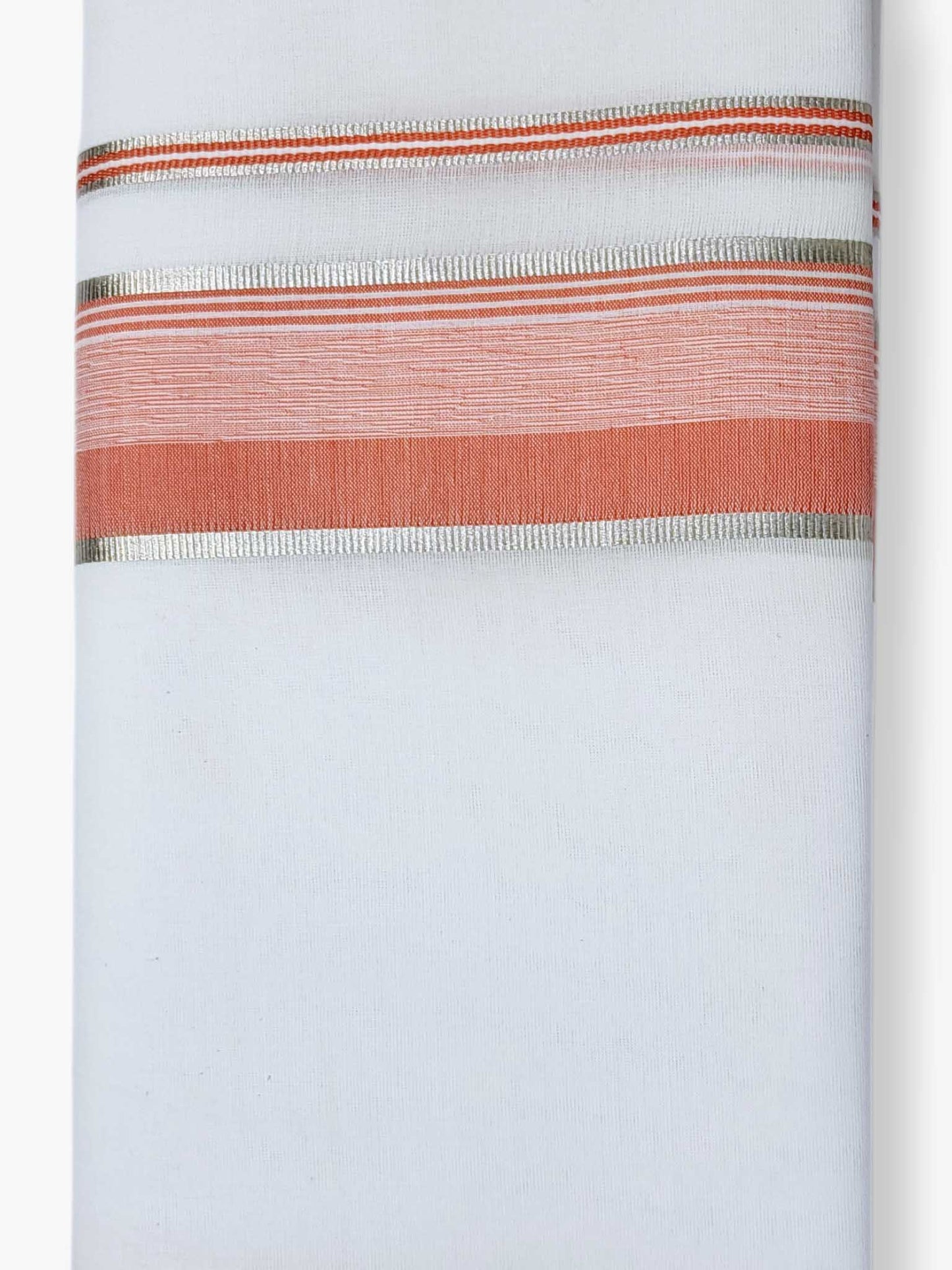 Pure White Cotton Men's Double Dhoti