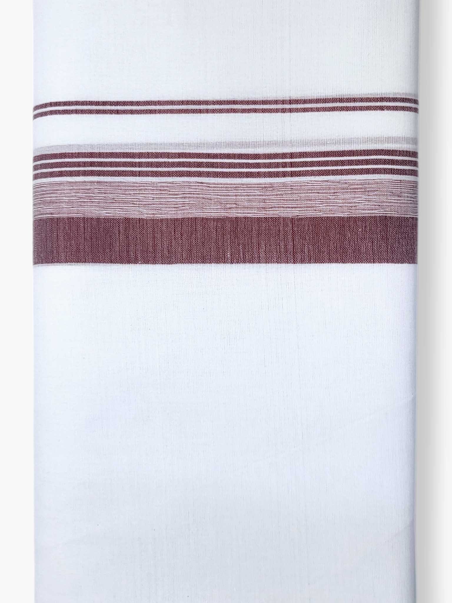 Pure White Cotton Men's Double Dhoti