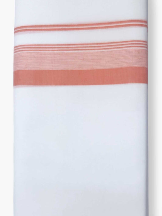 Pure White Cotton Men's Double Dhoti