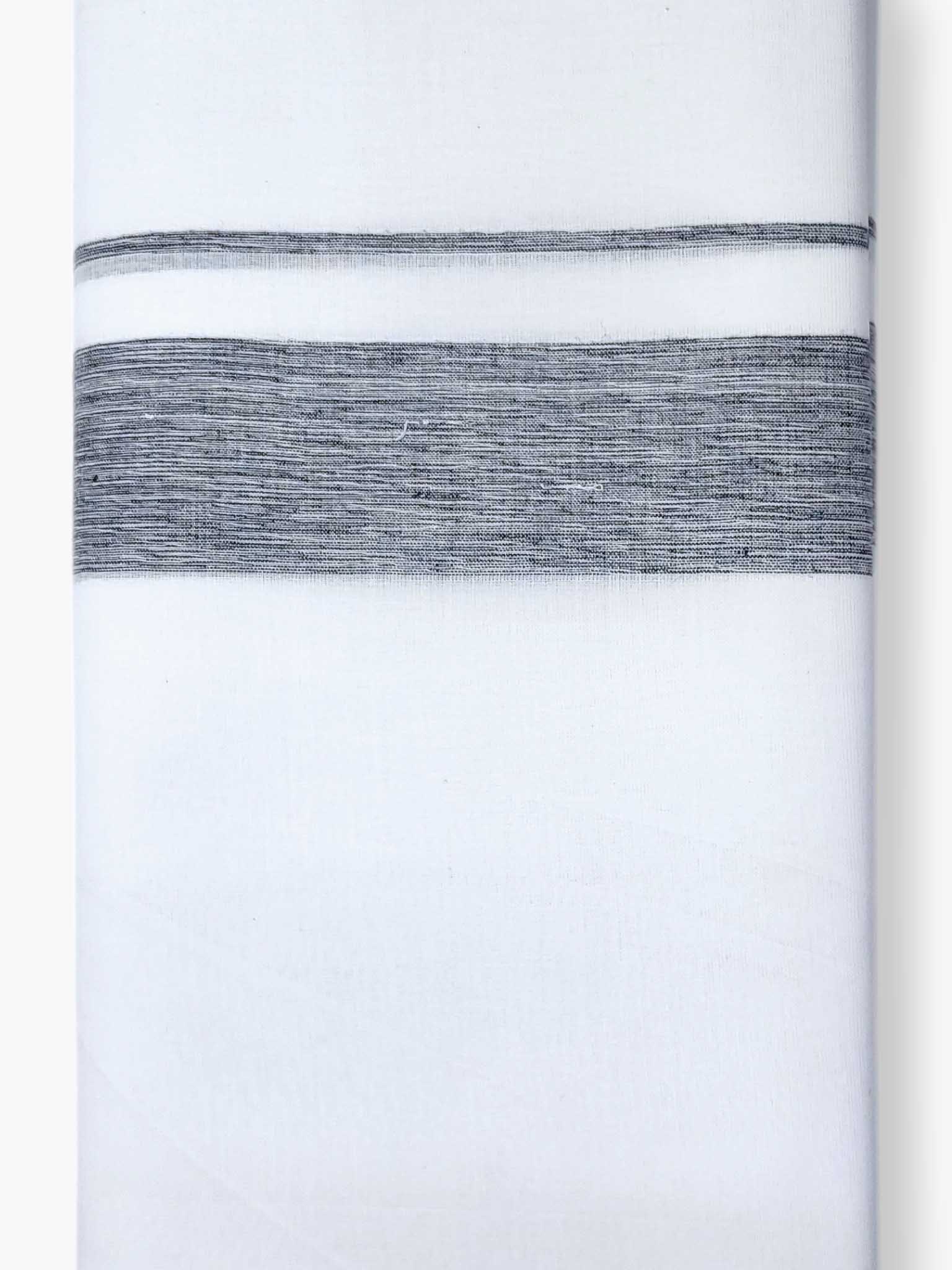 Pure White Cotton Men's Double Dhoti