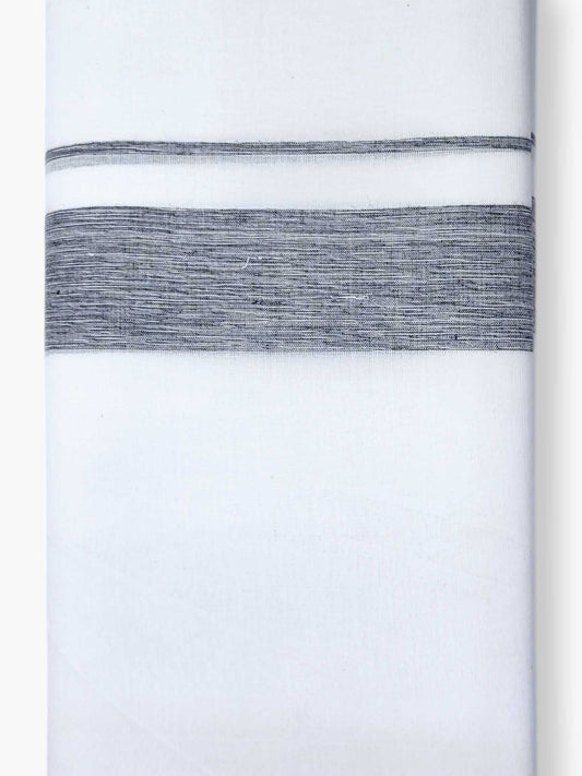 Pure White Cotton Men's Double Dhoti
