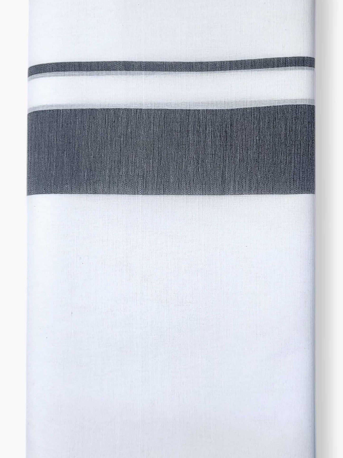 Pure White Cotton Men's Double Dhoti
