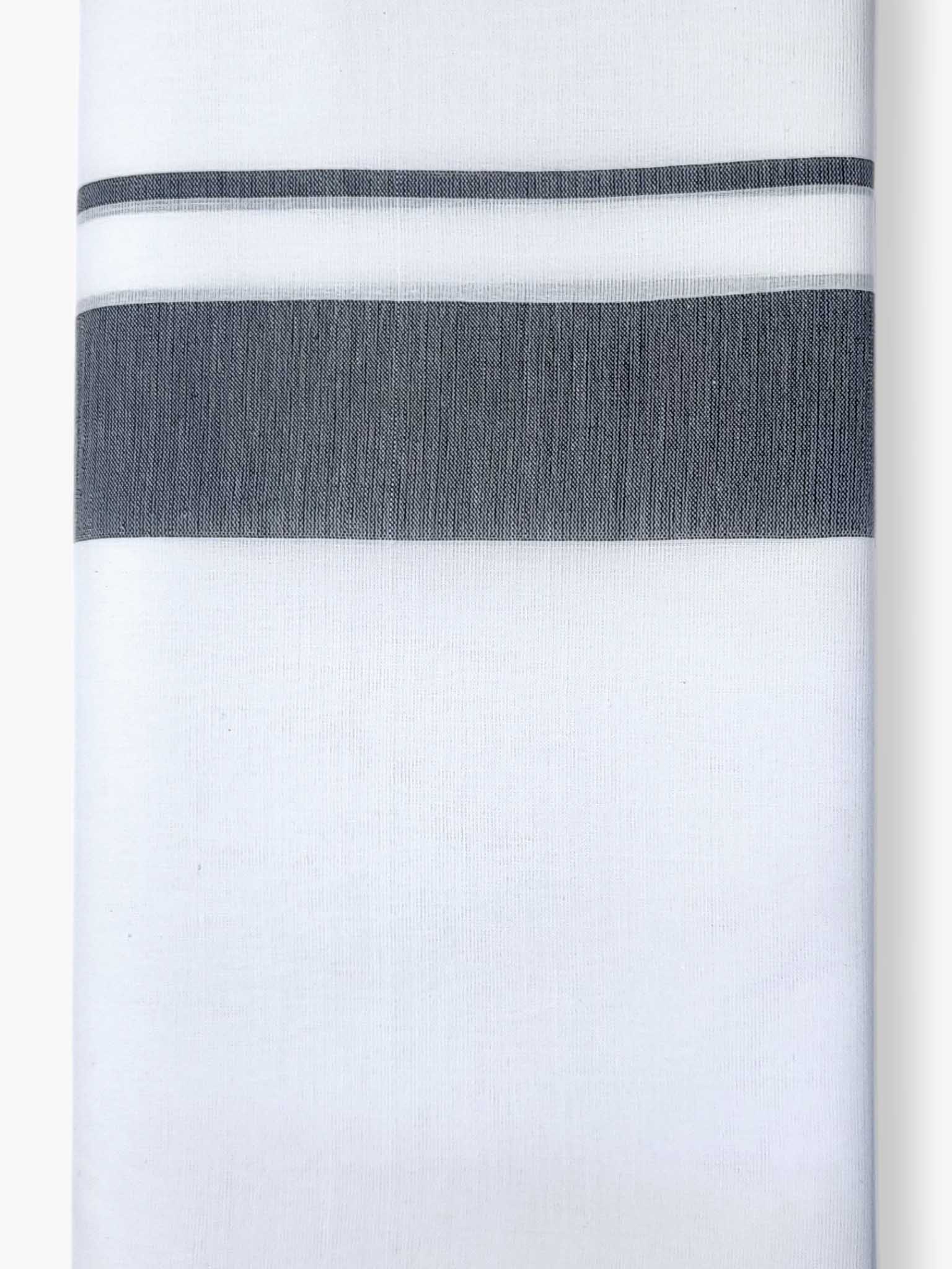 Pure White Cotton Men's Double Dhoti