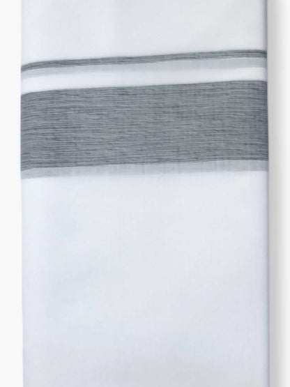 Pure White Cotton Men's Double Dhoti