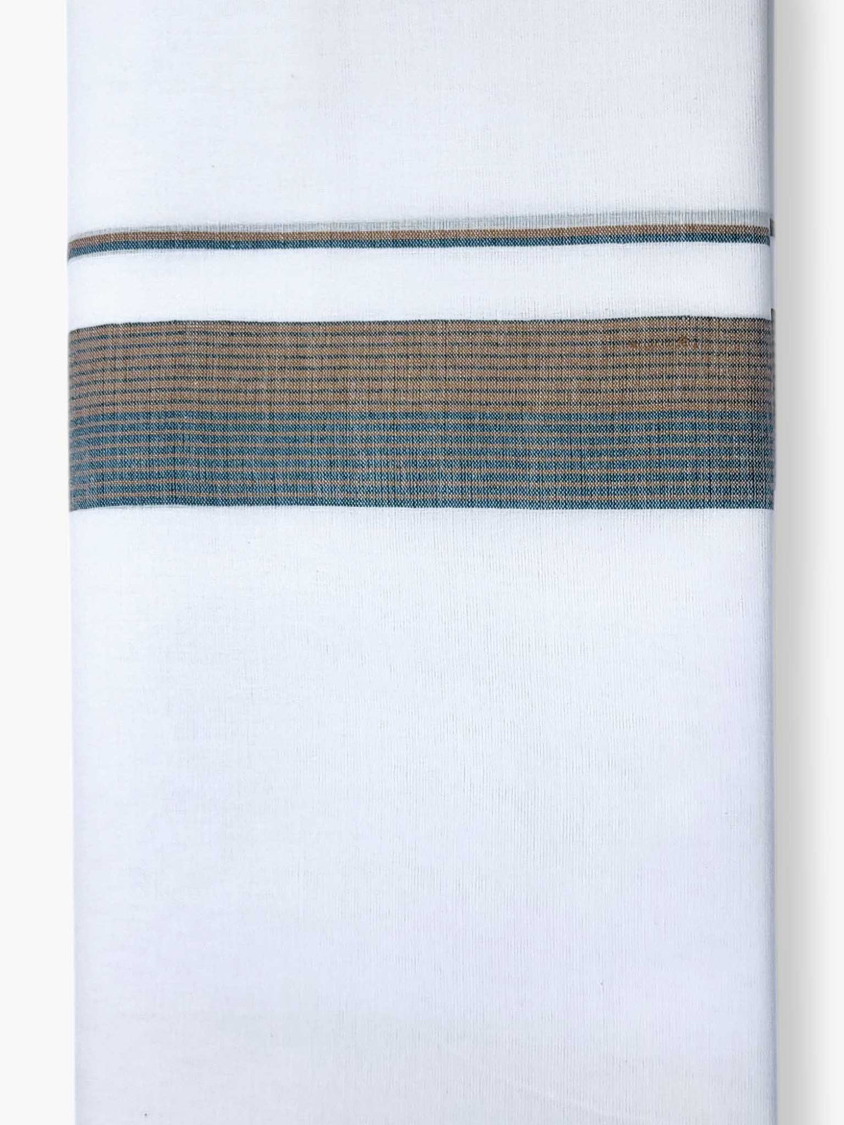 Pure White Cotton Men's Double Dhoti
